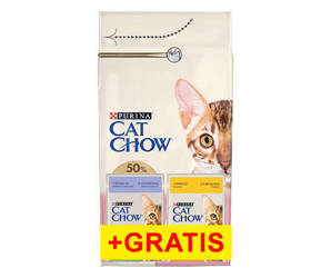 Purina Cat Chow Kitten z kurczakiem 1,5kg + 2 saszetki GRATIS